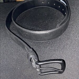 DICKIES Men's SIZE 44 BLACK SYNTHETIC Leather Belt VERY‎ GOOD CLEAN CONDITION